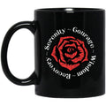 Recovery Coffee Mug | Inspiring Sobriety |  Serenity Prayer Rose